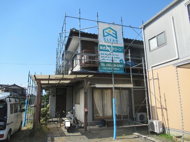 昭和町の雨樋の破損/保険会社より雪害と認定され全額保険適用工事へ